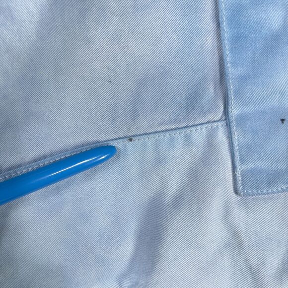 Supervsn Studios Cargo Pants Mens Medium Blue Logo Mid Rise Straight Leg Pockets - Picture 9 of 16